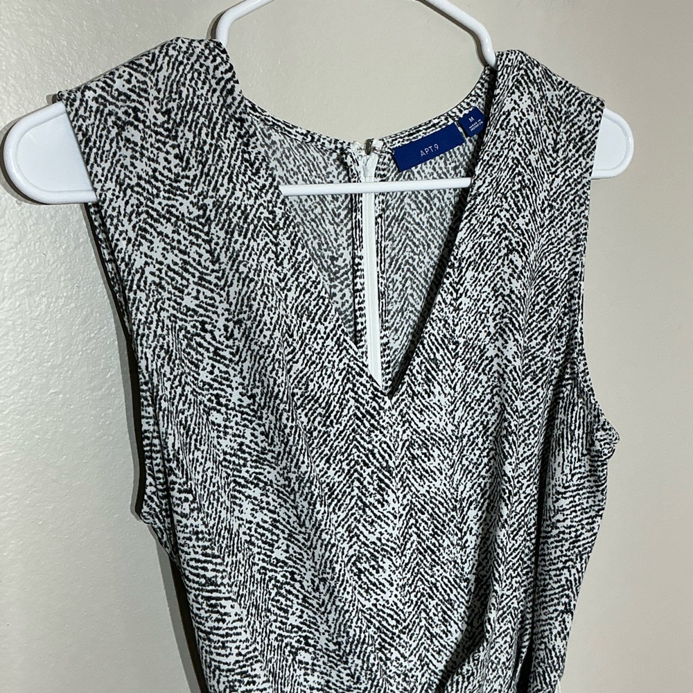 Apt. 9 Gray Medium Patterned Jumper - image 2